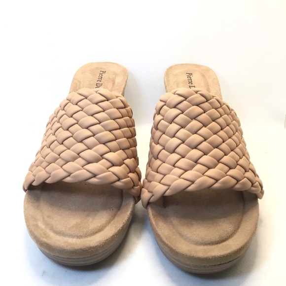 Pierre Dumas Women's Morgen-6 Cream Braided Strap Heeled Sandal Choose Size - Picture 3 of 9